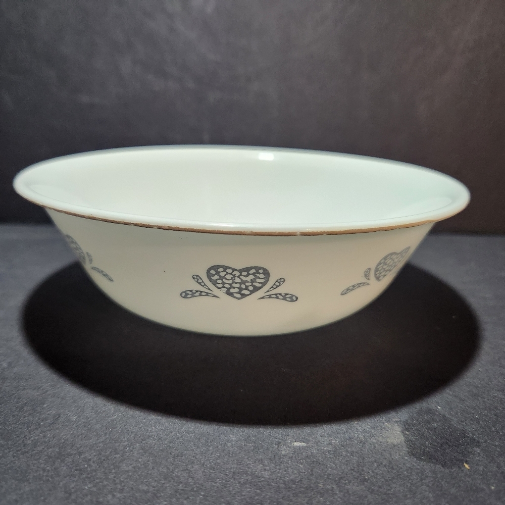 Discontinued Corelle Blue Hearts 18 Oz Cereal Bowl